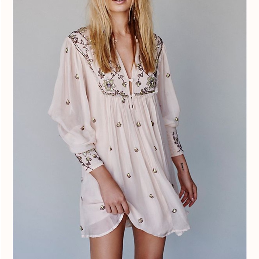 STUNNING NWT FP Bali Golden Sun Dress New
